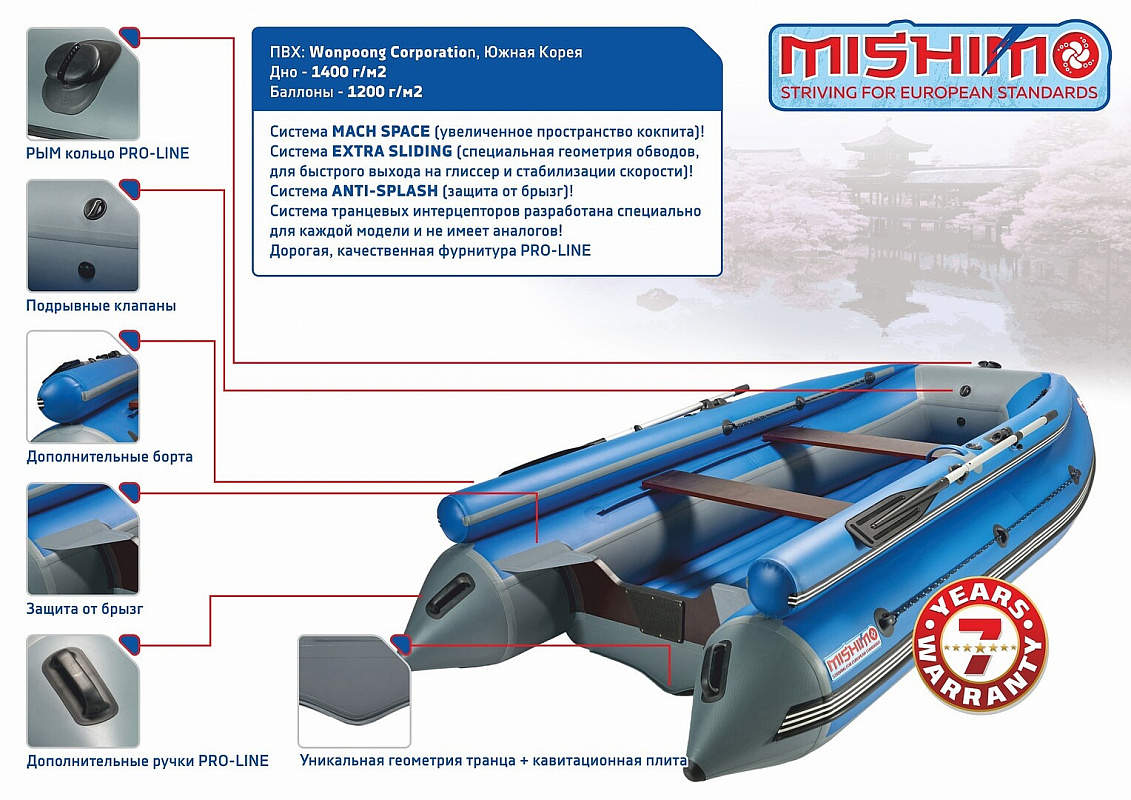 Лодка MISHIMO FAMILY LITE DF 400 в Гатчине